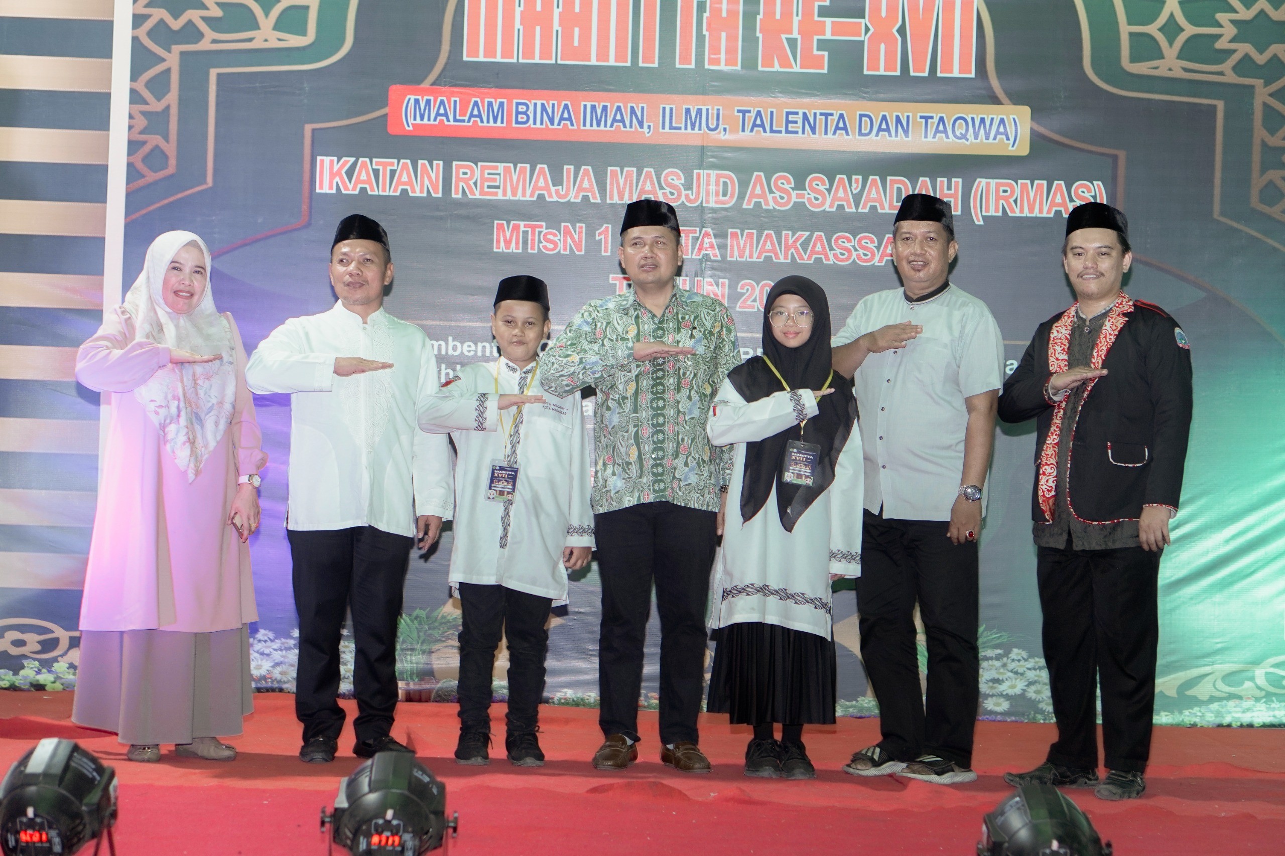 Ikatan Remaja Masjid As Saadah MTsN 1 Makassar Gelar Mabitta ke - XVII