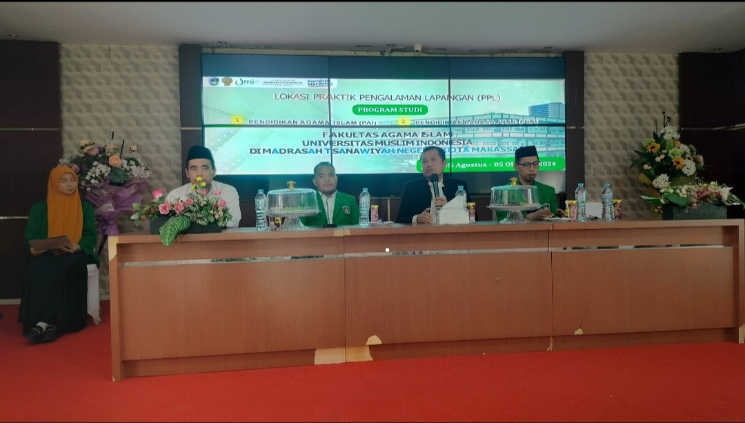 MTsN 1 Kota Makassar Gelar Penerimaan Mahasiswa PPL Prodi PAI dan PBA Fakultas Agama Islam UMI Tahun 2024
